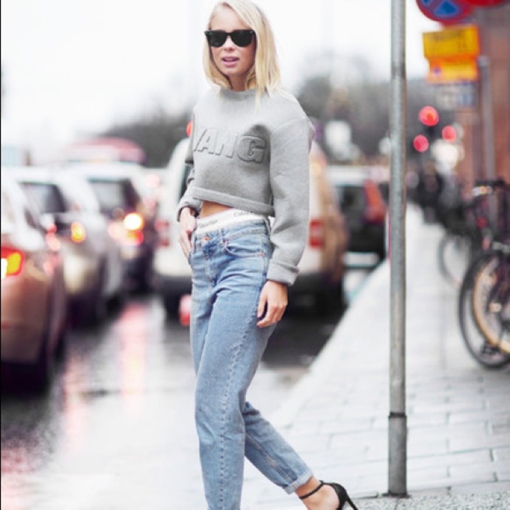 Alexander Wang Cropped Crewneck